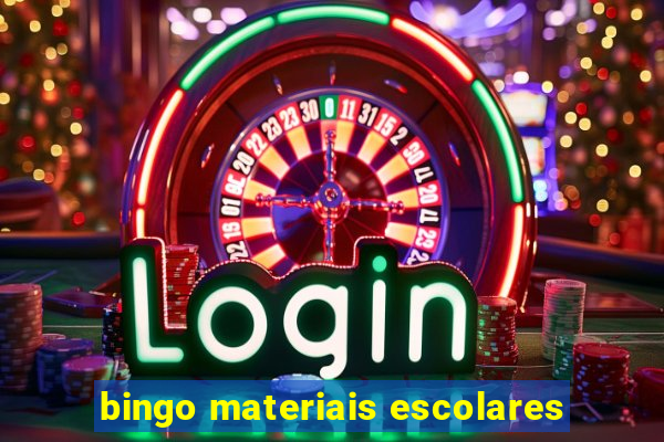bingo materiais escolares